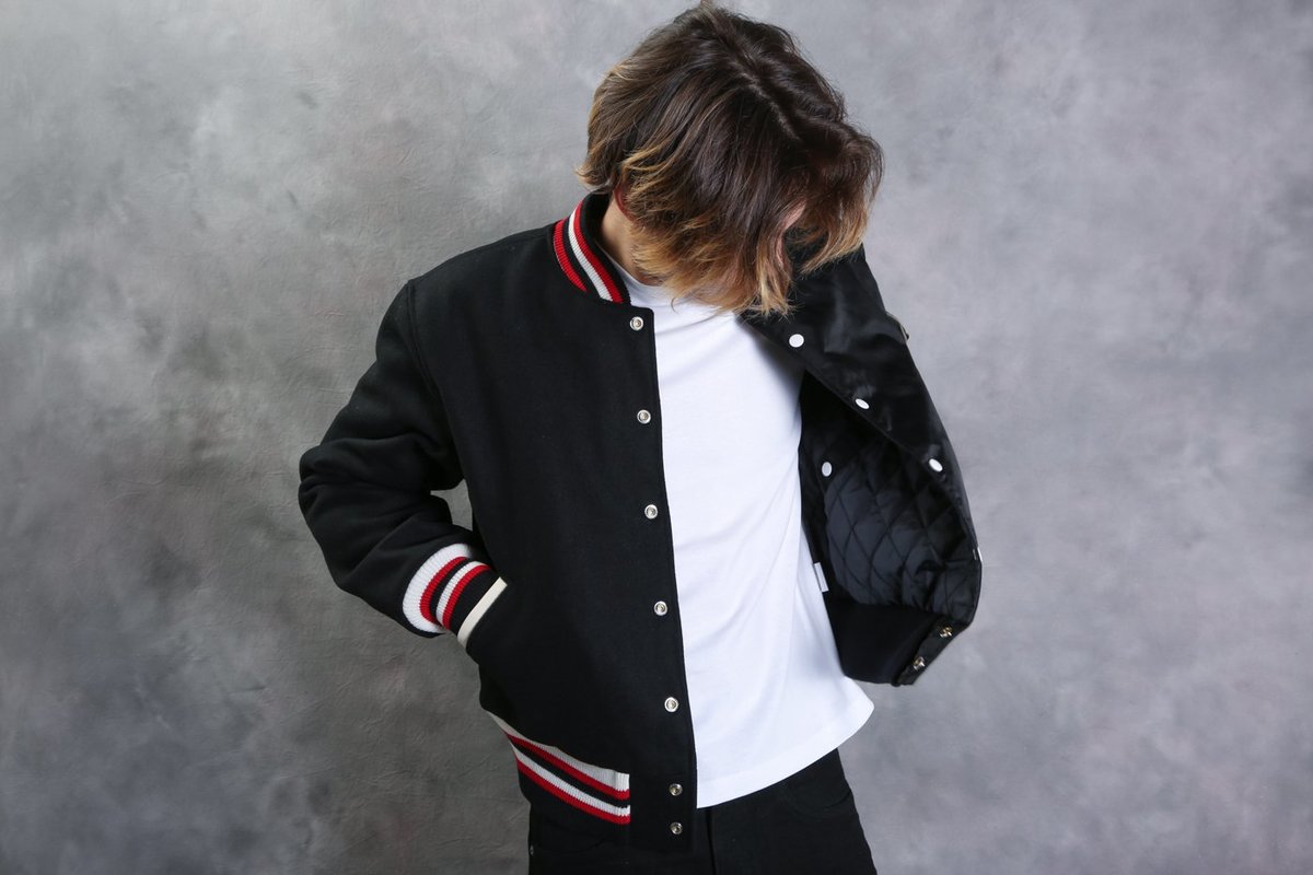 brain dead split varsity jacket