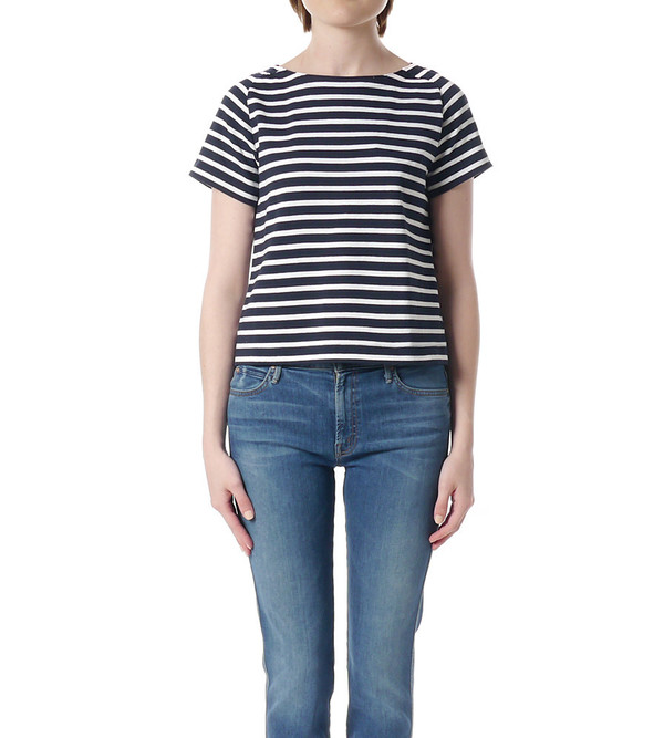 Sacai Luck Striped Trapeze Back T-Shirt Sacai Luck Striped Trapeze Back T-Shirt