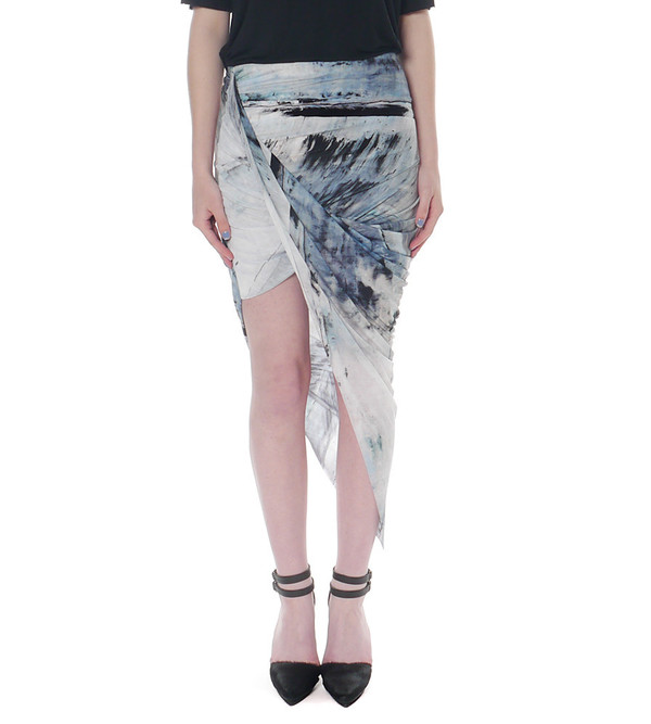 Helmut Lang Asymmetric Wrap Skirt Helmut Lang Asymmetric Wrap Skirt