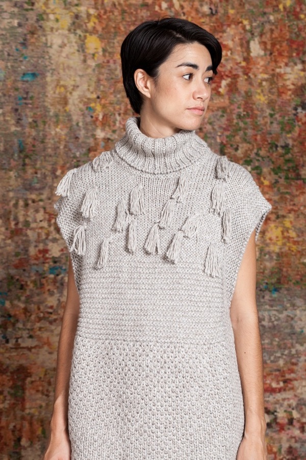 Apiece Apart Ines Fringe Vest | grey melange Apiece Apart Ines Fringe Vest | grey melange