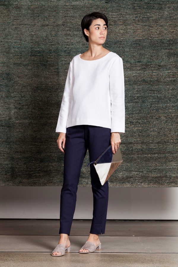 Apiece Apart Camilla Trouser | Navy Apiece Apart Camilla Trouser | Navy