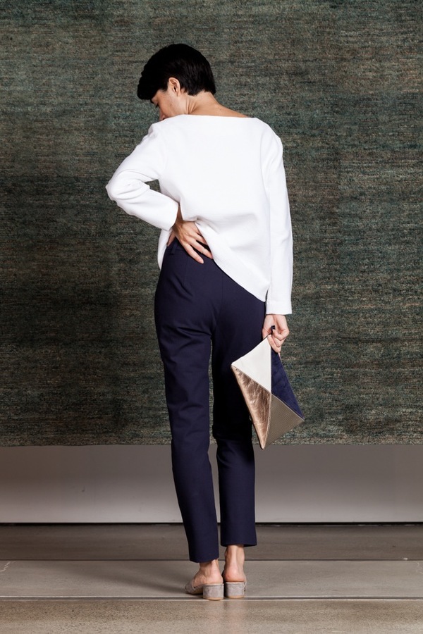 Apiece Apart Camilla Trouser | Navy Apiece Apart Camilla Trouser | Navy