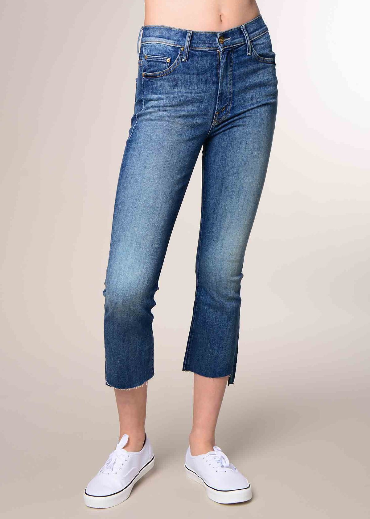 Mother Insider Crop Step Fray Jeans 