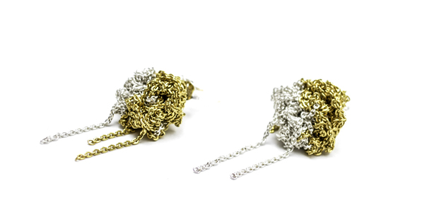 Arielle de Pinto Two Tone Bead Earrings Arielle de Pinto Two Tone Bead Earrings