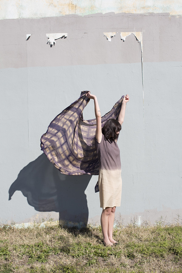 Miranda Bennett Cities & Villages Washed Silk Shibori Wrap Miranda Bennett Cities & Villages Washed Silk Shibori Wrap