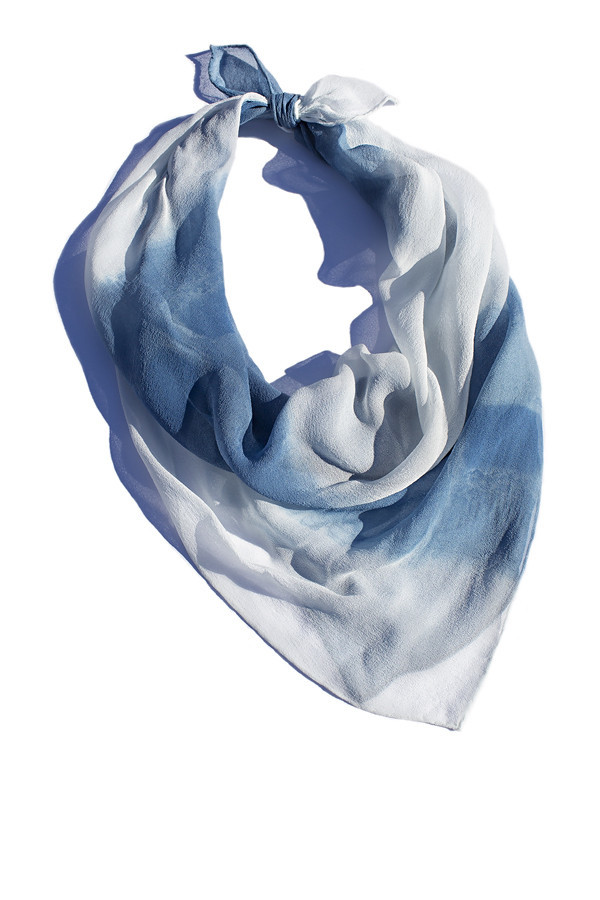 Miranda Bennett Organic Stripe Silk Square Miranda Bennett Organic Stripe Silk Square