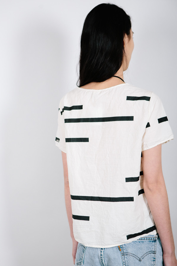 Uzi NYC Broken Stripe Tee Uzi NYC Broken Stripe Tee