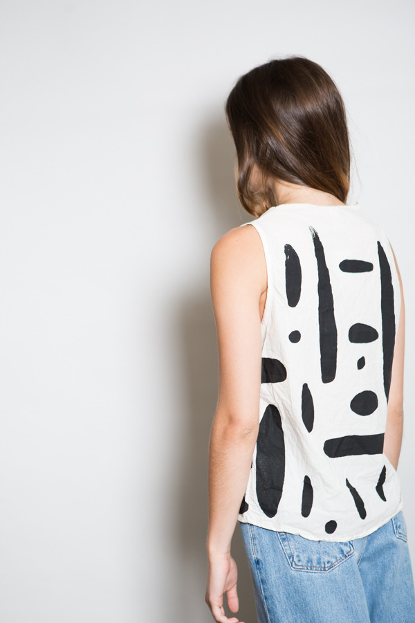 Uzi NYC Pebble Tank Top Uzi NYC Pebble Tank Top