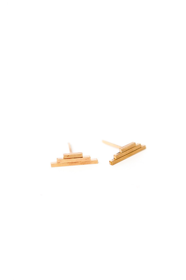 By Boe Triple Bar Thick Studs By Boe Triple Bar Thick Studs