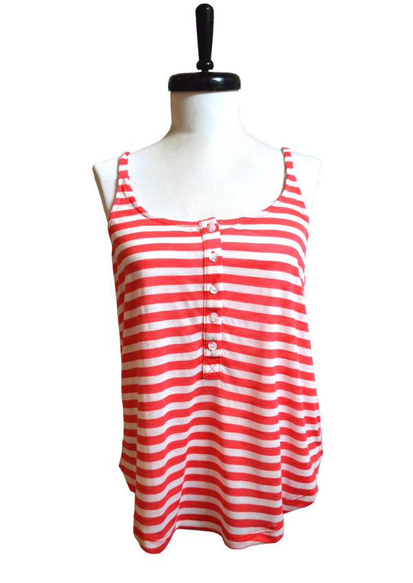 Splendid Coral Henley Tank Splendid Coral Henley Tank