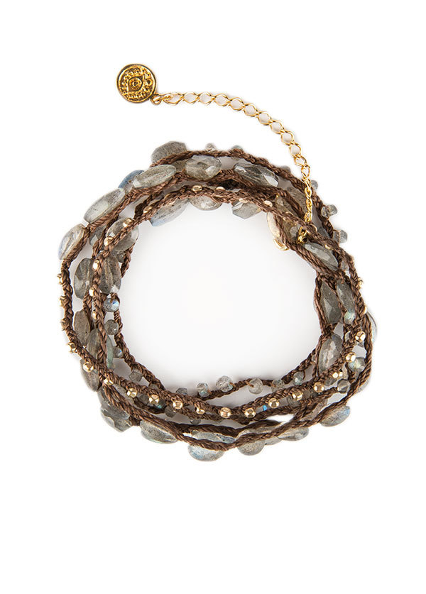 Blee Inara Semi Precious Beaded Wrap Bracelet Blee Inara Semi Precious Beaded Wrap Bracelet