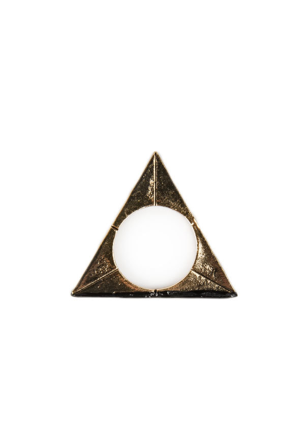 Bones and Feathers Collective Triangle Ring Bones and Feathers Collective Triangle Ring