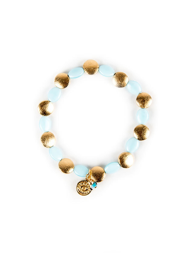 Blee Inara Flat Beaded Stretchy Bracelet Blee Inara Flat Beaded Stretchy Bracelet