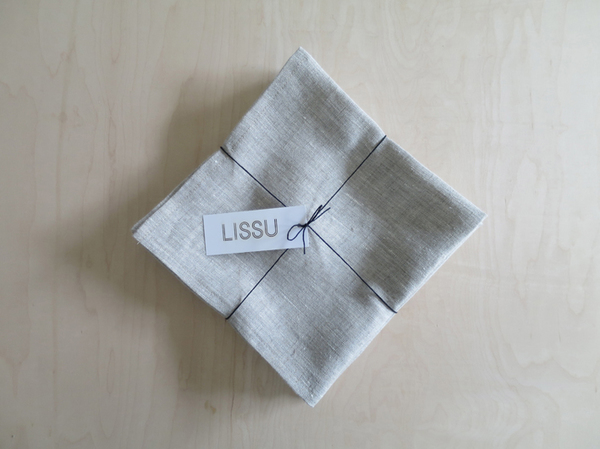 Lissu Linen Napkin Set - Birch Lissu Linen Napkin Set - Birch