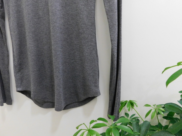 Red 23 Charcoal Long Sleeve Rib Tee Red 23 Charcoal Long Sleeve Rib Tee