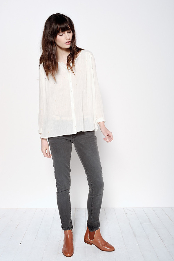 DES PETITS HAUTS FELIX ECRU SHIRT DES PETITS HAUTS FELIX ECRU SHIRT
