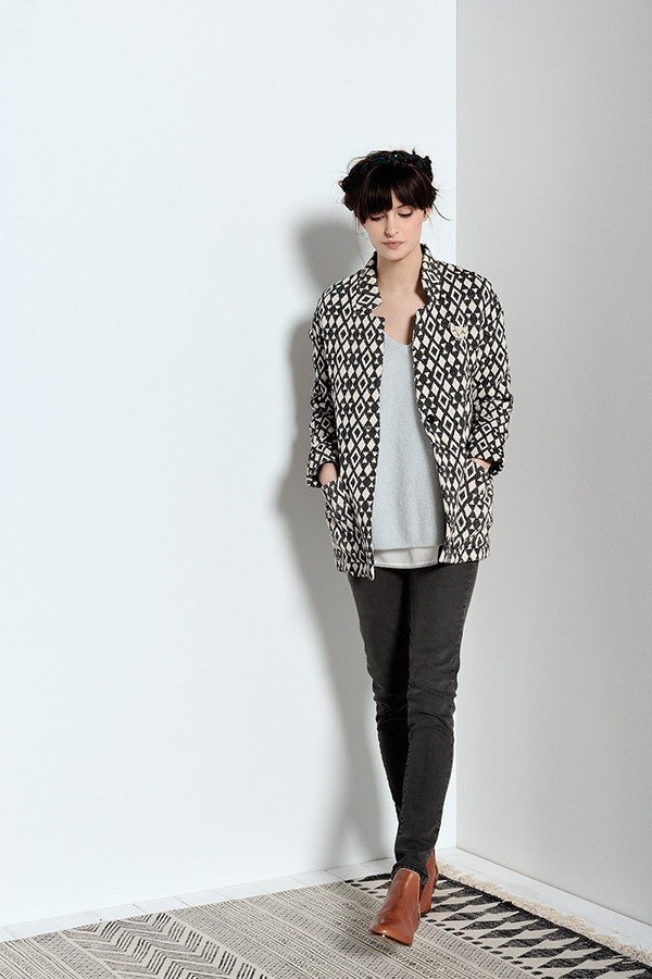 DES PETITS HAUTS FIRMIN JACQUARD BLAZER DES PETITS HAUTS FIRMIN JACQUARD BLAZER