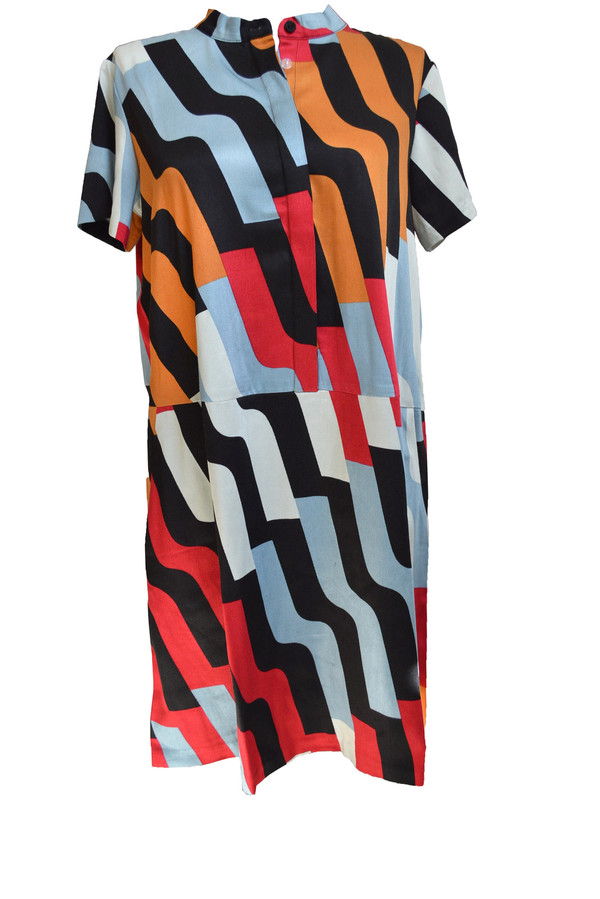 Dusen Dusen Oversize Tee Dress in Pivot Print Dusen Dusen Oversize Tee Dress in Pivot Print