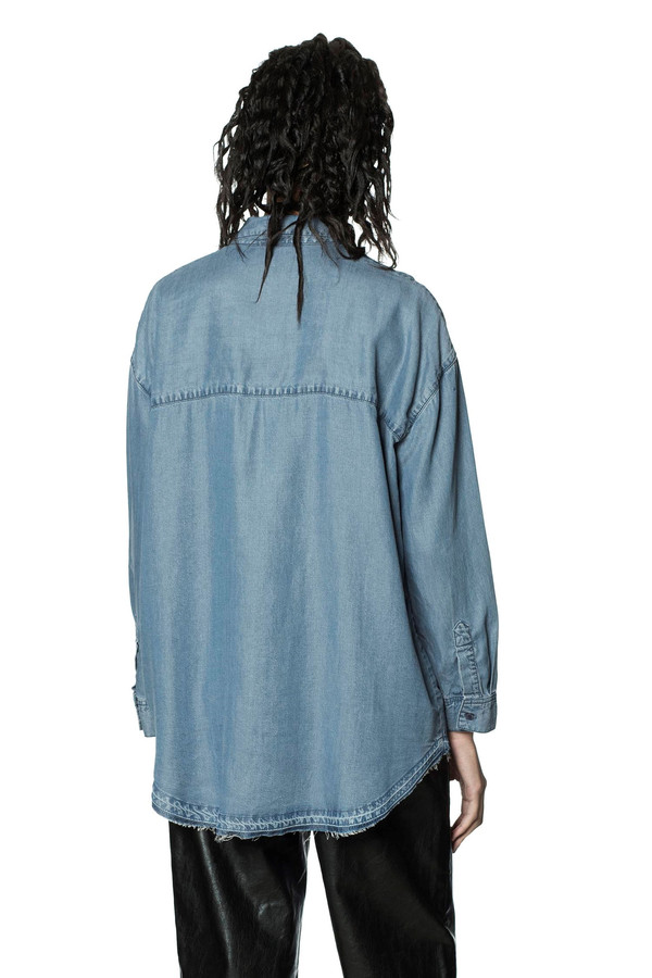 Cheap Monday Luv Blue Shirt Cheap Monday Luv Blue Shirt