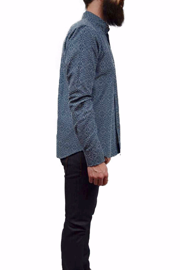 Men's Outclass Geometric Chambray Shirt Men's Outclass Geometric Chambray Shirt