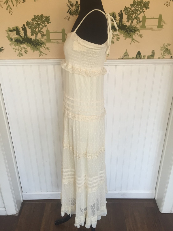 80's Japanese lace and net vintage dress size small 80's Japanese lace and net vintage dress size small