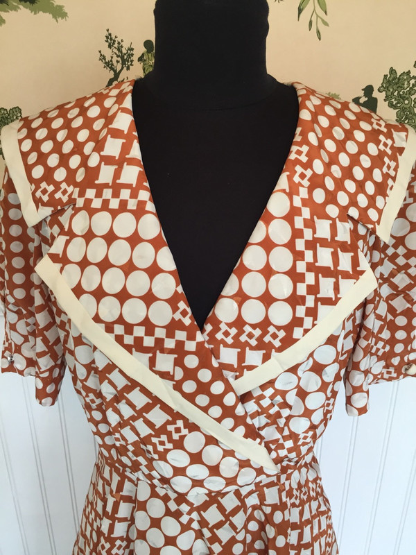 Un-Cinq 70's Japanese abstract polkadot dress 28 inch waist large Un-Cinq 70's Japanese abstract polkadot dress 28 inch waist large