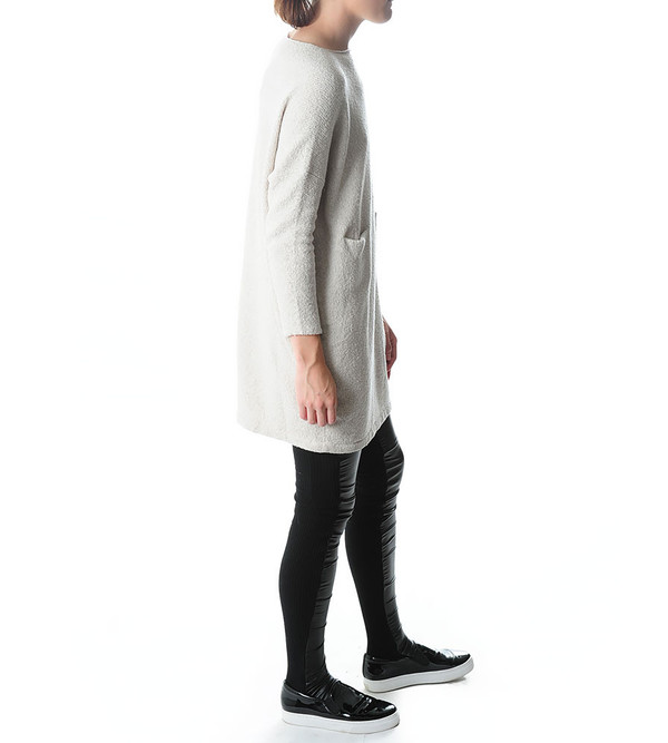 Lauren Manoogian Chalk Knit Trapezoid Dress Lauren Manoogian Chalk Knit Trapezoid Dress