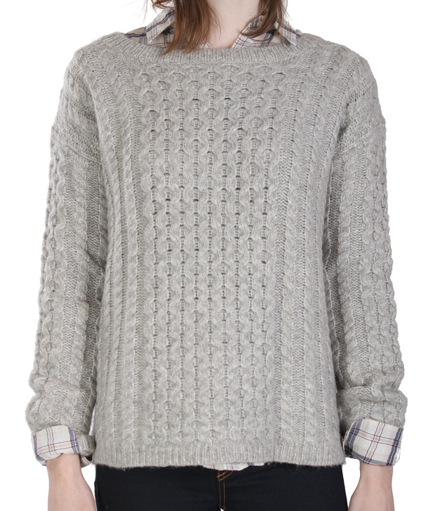 Nili Lotan Kissing Cable Pullover Nili Lotan Kissing Cable Pullover
