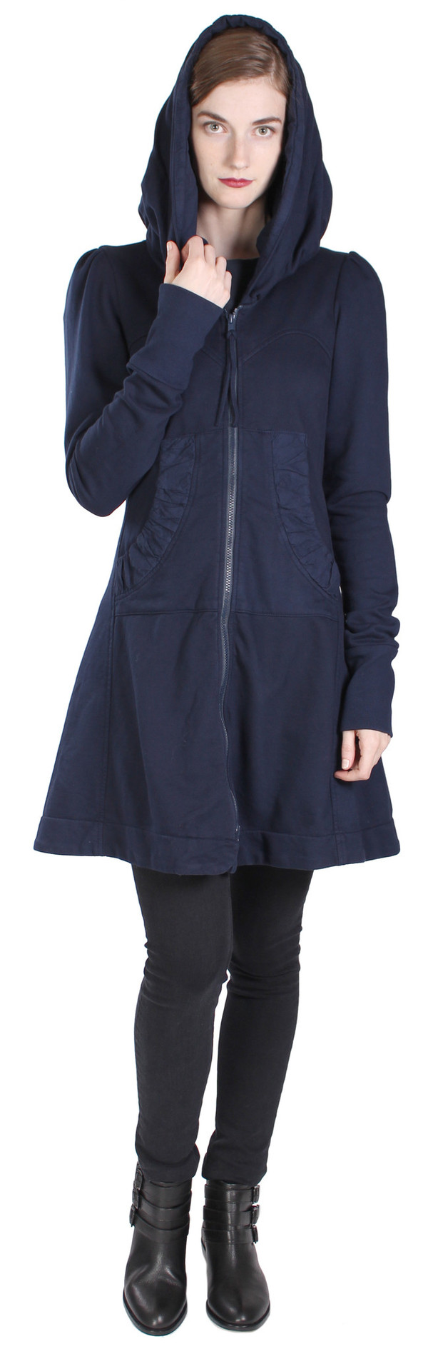 Prairie Underground Long Cloak Hoodie in Midnight Prairie Underground Long Cloak Hoodie in Midnight