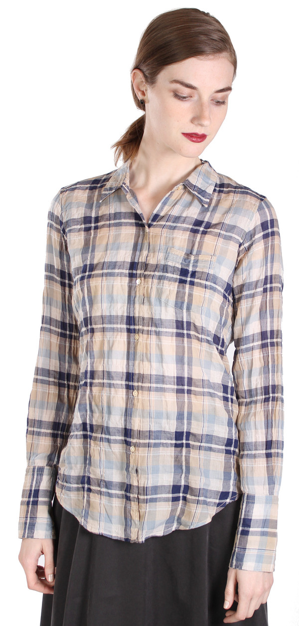 Nili Lotan NL Shirt Indigo Stripe in Blue Nili Lotan NL Shirt Indigo Stripe in Blue