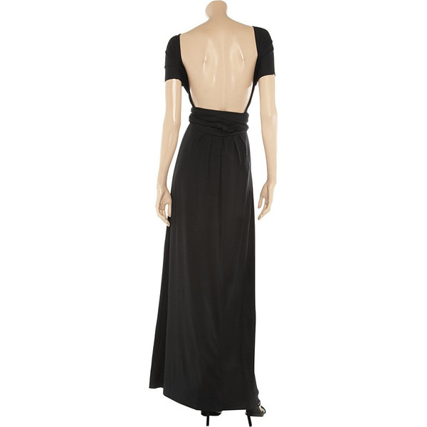 Black floor length infinity dress Black floor length infinity dress