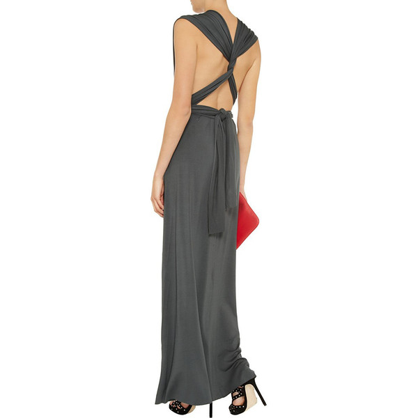 Charcoal floor length infinity dress Charcoal floor length infinity dress
