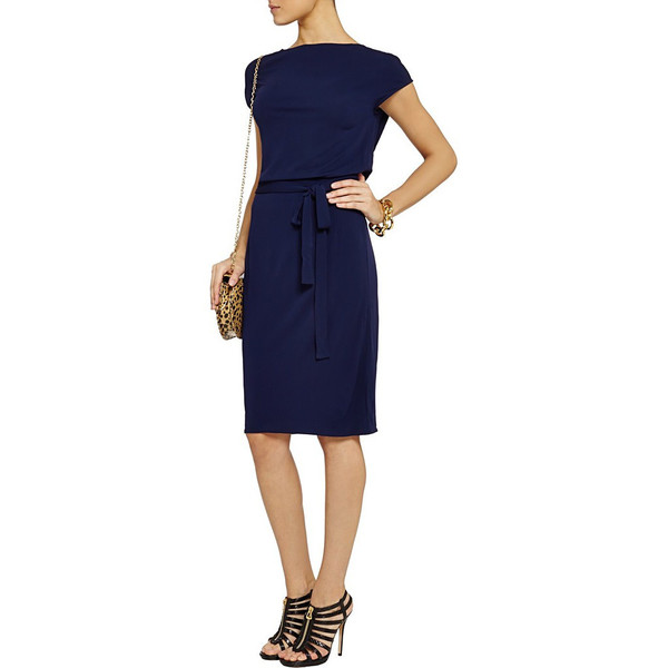 Navy draped back jersey dress Navy draped back jersey dress