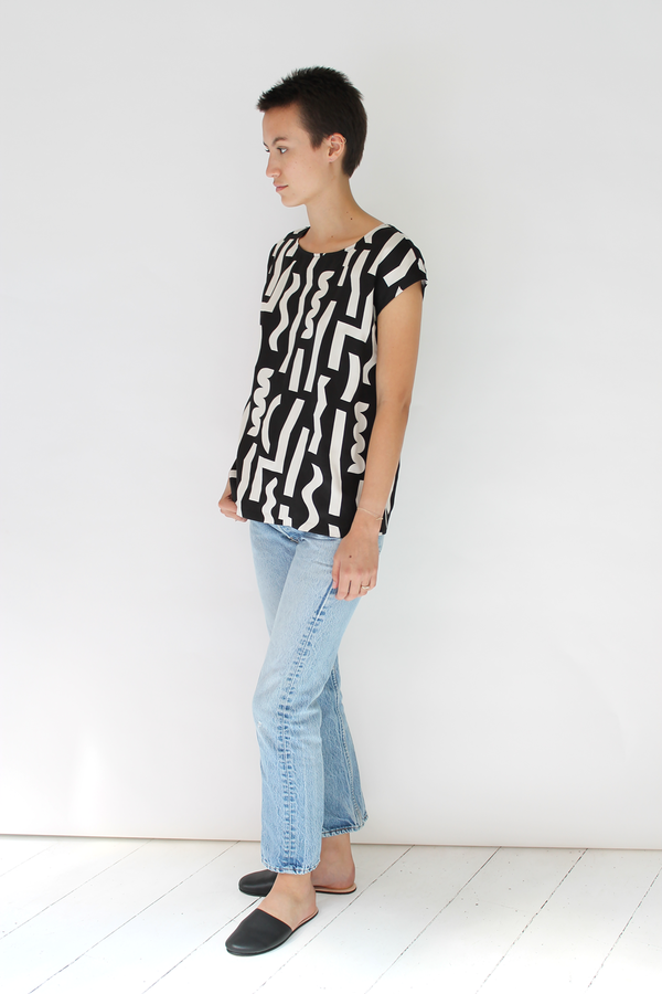 Dusen Dusen oversize tee | black slash Dusen Dusen oversize tee | black slash