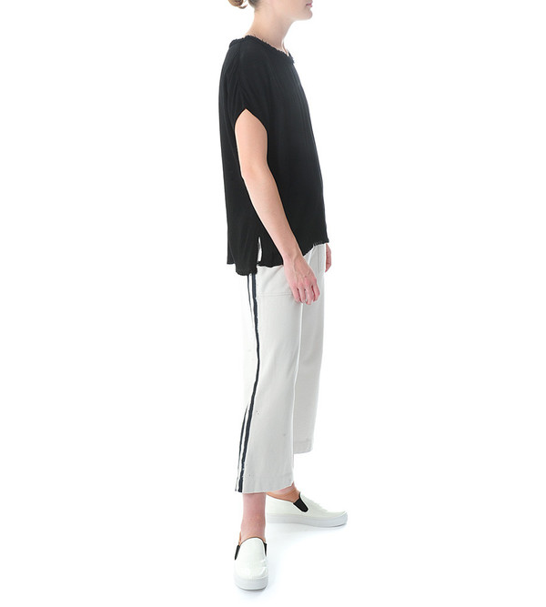 Raquel Allegra Fleece Cropped Painted Pant Raquel Allegra Fleece Cropped Painted Pant