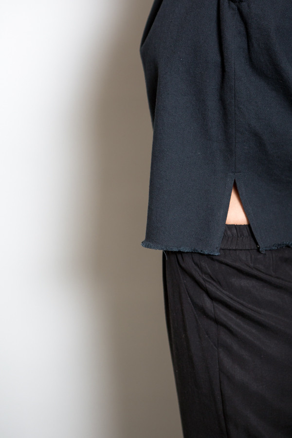 MAD Raw Edge Denim Top MAD Raw Edge Denim Top