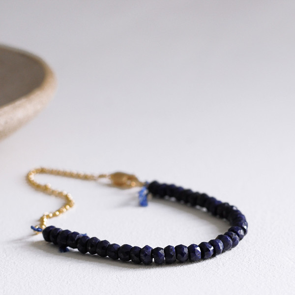 Clementine Blue Sapphire Beaded Bracelet Clementine Blue Sapphire Beaded Bracelet