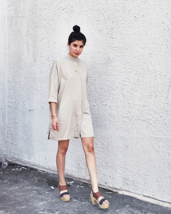 Shaina Mote Mesa Dress in Soft Ash Grey Shaina Mote Mesa Dress in Soft Ash Grey