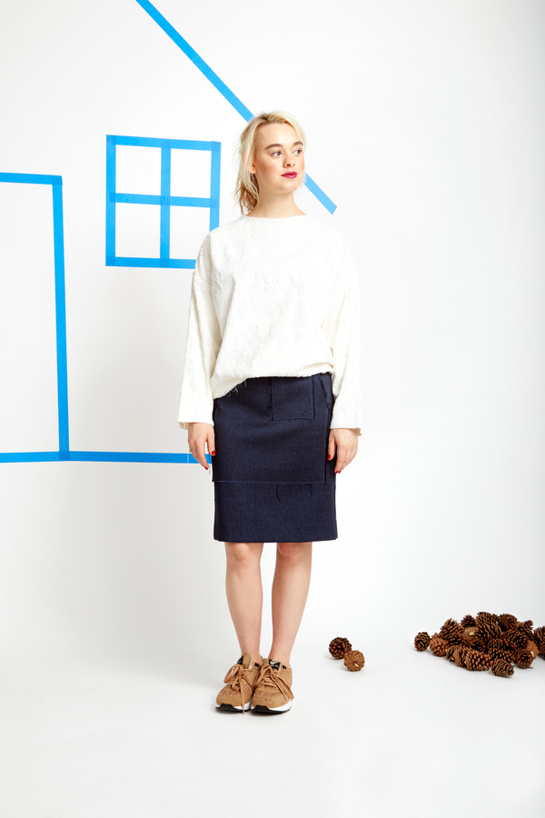 CF. Goldman Oversized Sweater - White Faux Pony CF. Goldman Oversized Sweater - White Faux Pony