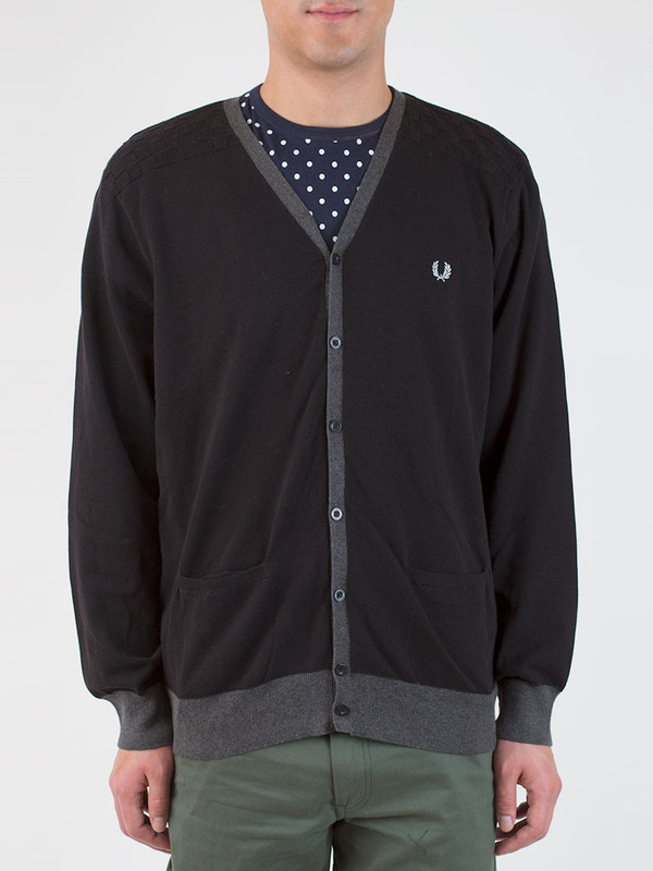 Men's Fred Perry Chequerboard Cardigan Men's Fred Perry Chequerboard Cardigan