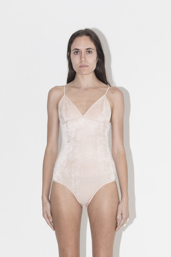Baserange Rosy Velour Bodysuit Baserange Rosy Velour Bodysuit