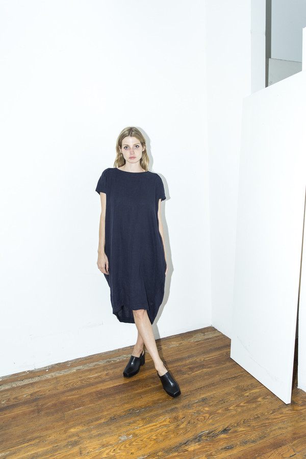 Black Crane Navy Cocoon Dress Black Crane Navy Cocoon Dress