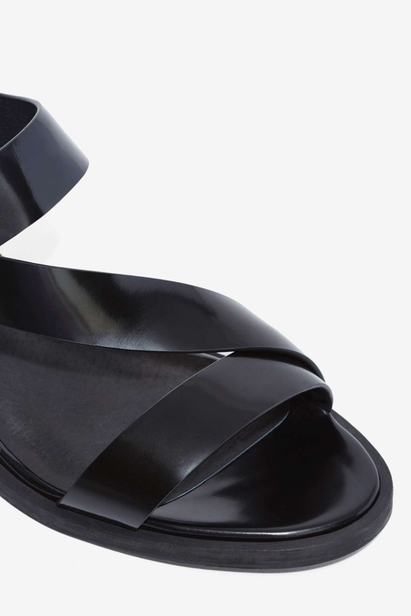 Intentionally Blank Black Emmit Sandal Intentionally Blank Black Emmit Sandal