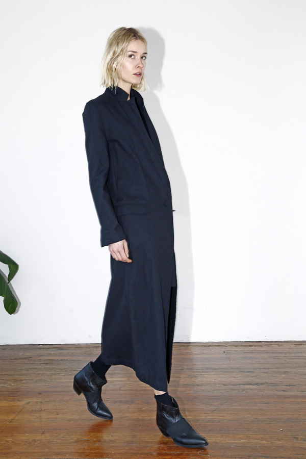 Black Long Collar Coat Black Long Collar Coat
