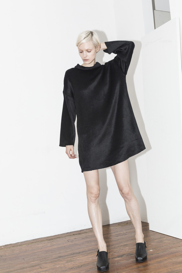 C.F. Goldman Black Sweater Dress C.F. Goldman Black Sweater Dress