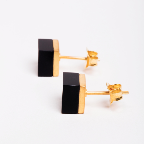 Ming Yu Wang Cubic Earring Onyx Ming Yu Wang Cubic Earring Onyx