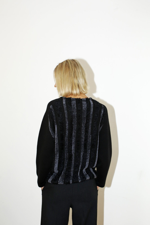 Sayaka Davis Fuzzy Stripe Sweater Sayaka Davis Fuzzy Stripe Sweater