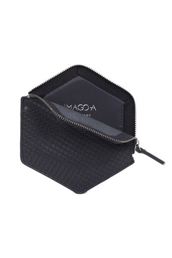Unisex Imago-A Black Hexa Wallet Unisex Imago-A Black Hexa Wallet