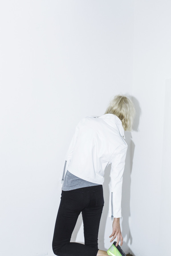 Markoo White Moto Jacket Markoo White Moto Jacket