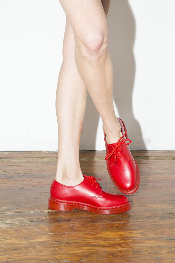 Unisex Dr. Martens Poppy Red 1461 Lace-up Oxford Unisex Dr. Martens Poppy Red 1461 Lace-up Oxford